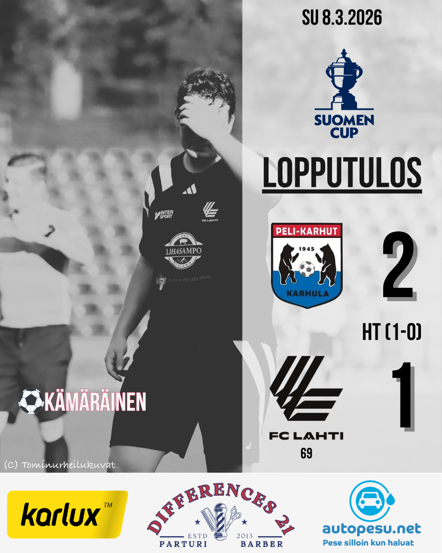 Cupjuna pysähtyi ensimmöiselle pysäkille