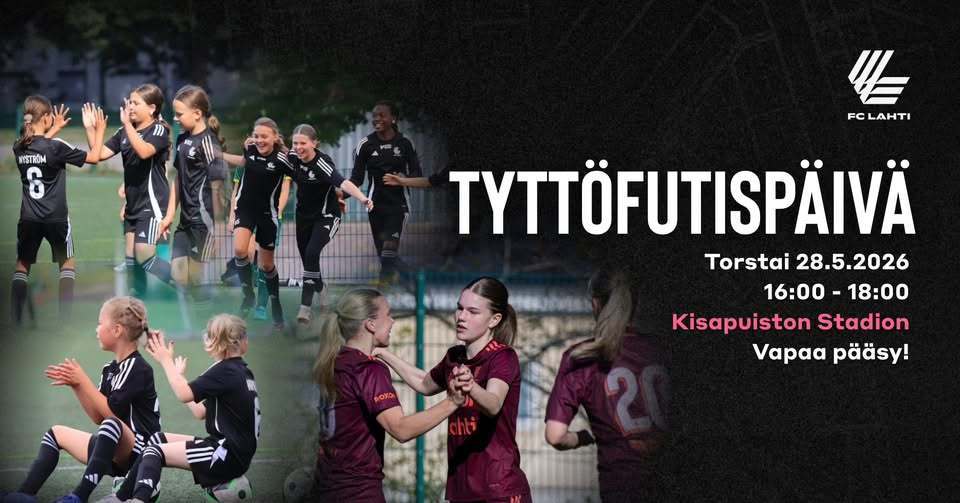 Tyttöfutispäivä Kisapuistossa TO 28.5.
