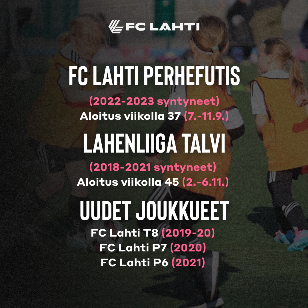 Syksyn ryhmät - Perhefutis, LahenLiiga, joukkueet