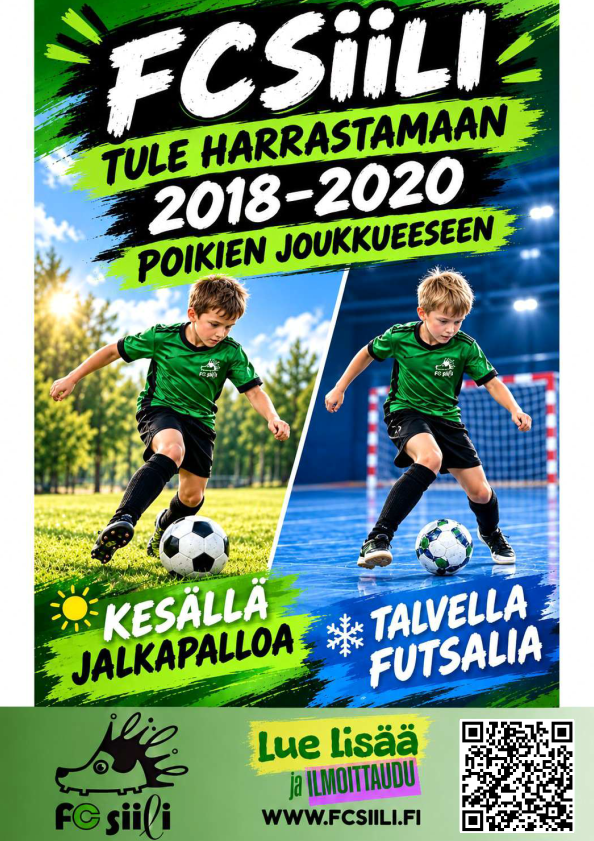 Tule mukaan liikkumaan ja pelaamaan! Ilmoittautuminen käynnissä