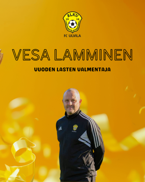Vesa Lamminen on palkittu Läntisen alueen vuoden lasten valmentajana