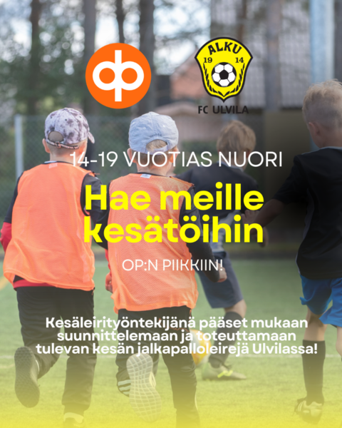 14-19-vuotias nuori - hae meille kesätöihin!