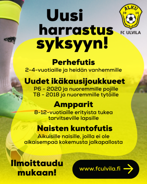 Syysjakso käynnistyy ti 1.9.