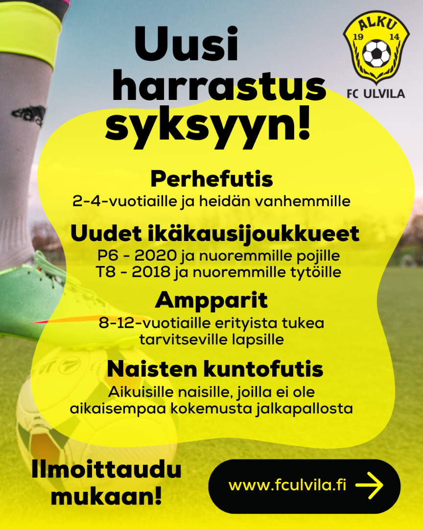 Syysjakso käynnistyy ti 1.9.
