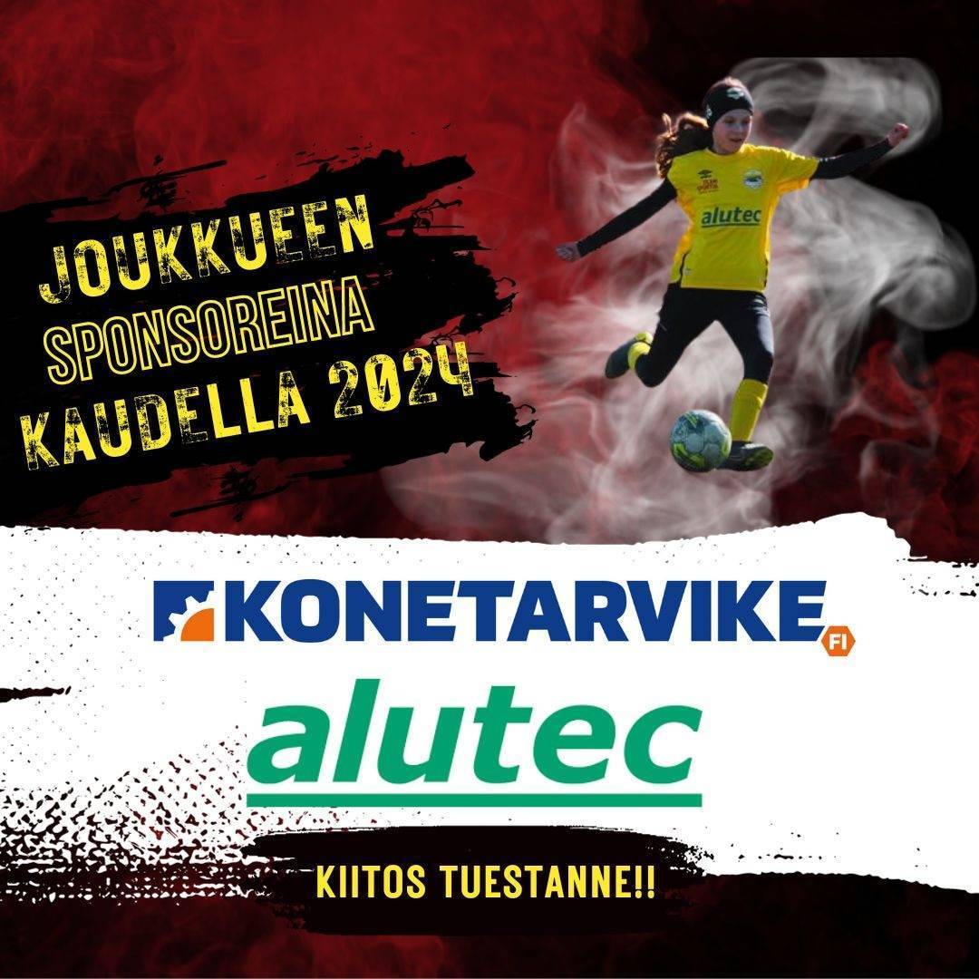 Konetarvike ja Alutec jatkavat sponsoreina kaudella 2024