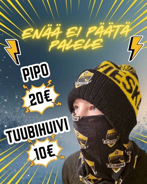 Fanituotteita saatavilla