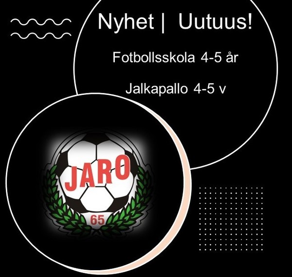 Uutuus Jalkapallokoulu 4-5 v. | Nyhet Fotbollsskola 4-5 år 