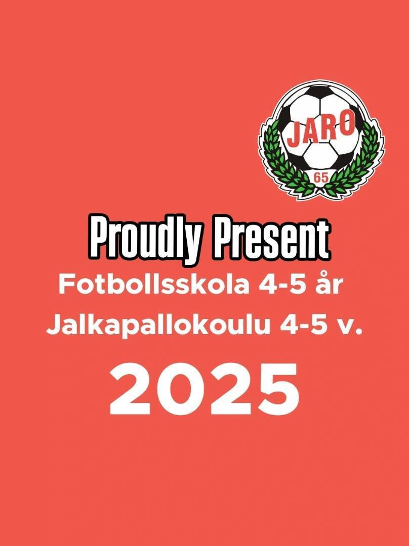 Fotbollsskola 4-5 år | Jalkapallokoulu 4-5 v.