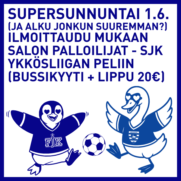 Ilmoittaudu mukaan bussireissulle Ykkösliigan peliin!
