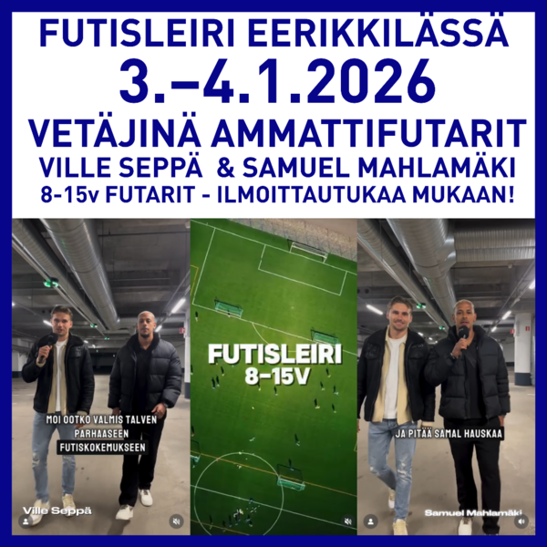 Futisleiri Eerikkilässä 3.–4.1.2026