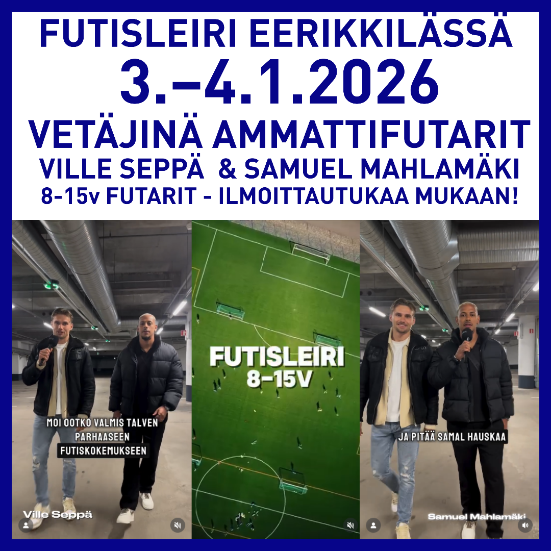 Futisleiri Eerikkilässä 3.–4.1.2026