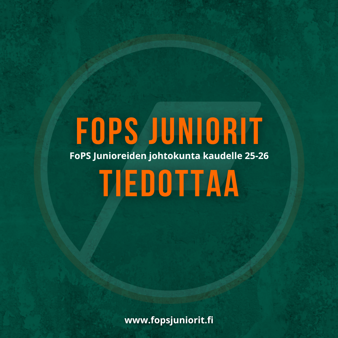 FoPS Junioreiden johtokunta kaudelle 25-26
