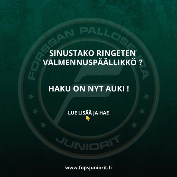 FoPS Juniorit hakee ringeten valmennuspäällikköä
