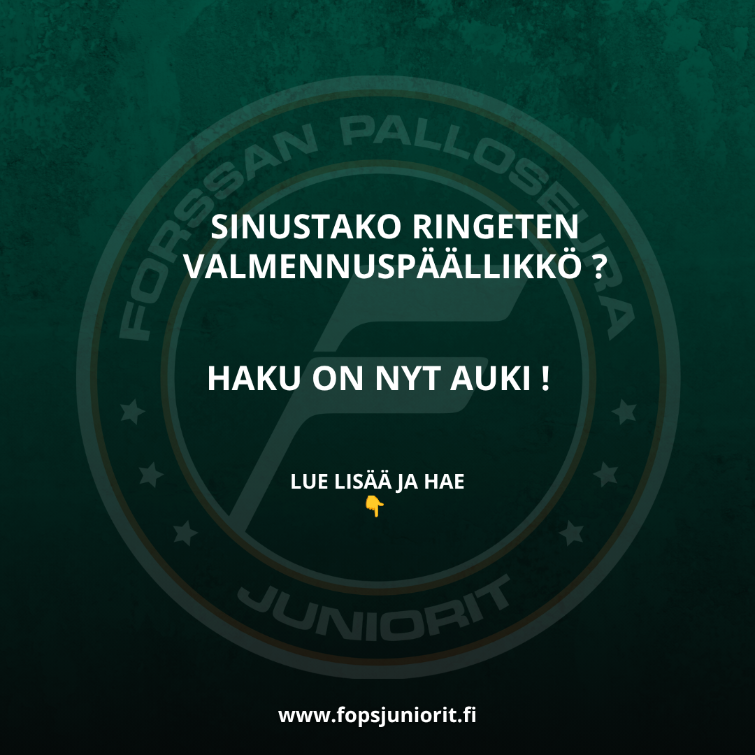 FoPS Juniorit hakee ringeten valmennuspäällikköä