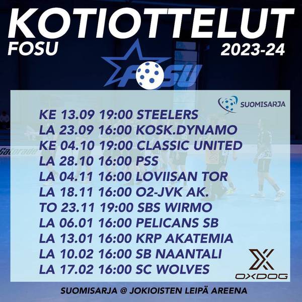 Edustus suomisarja kotona 2023-24