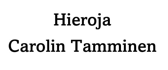 Koulutettu hieroja Carolin Tamminen