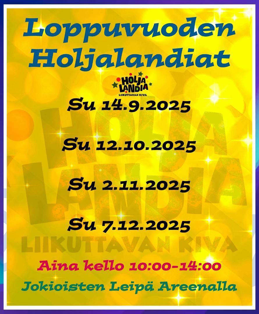 Holjalandiaa loppuvuoden täydeltä - ota ajankohdat talteen!