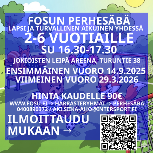 Ilmoittaudu mukaan kauden 2025 Perhesäbään!