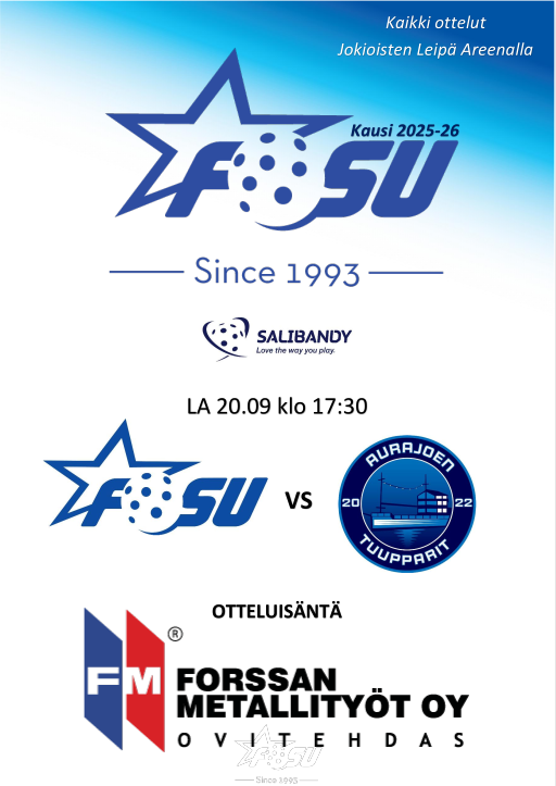 Edustus: lauantain 20.9.2025 käsiohjelma FoSu - AjT