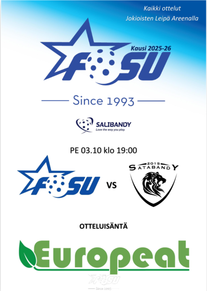 Edustus: perjantain 3.10.2025 käsiohjelma FoSu - Satabandy