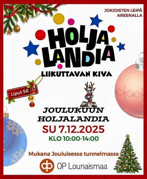 Hou hou hou Holjalandiaa sunnuntaina 7.12.2025!