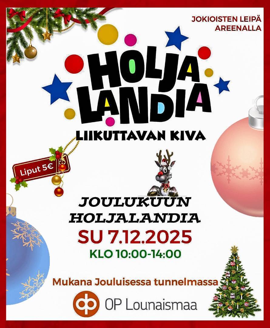 Hou hou hou Holjalandiaa sunnuntaina 7.12.2025!