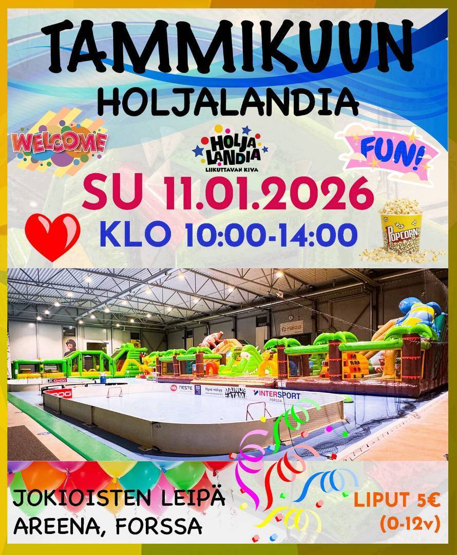 Vuoden ensimmäinen Holjalandia sunnuntaina 11.1.2026!