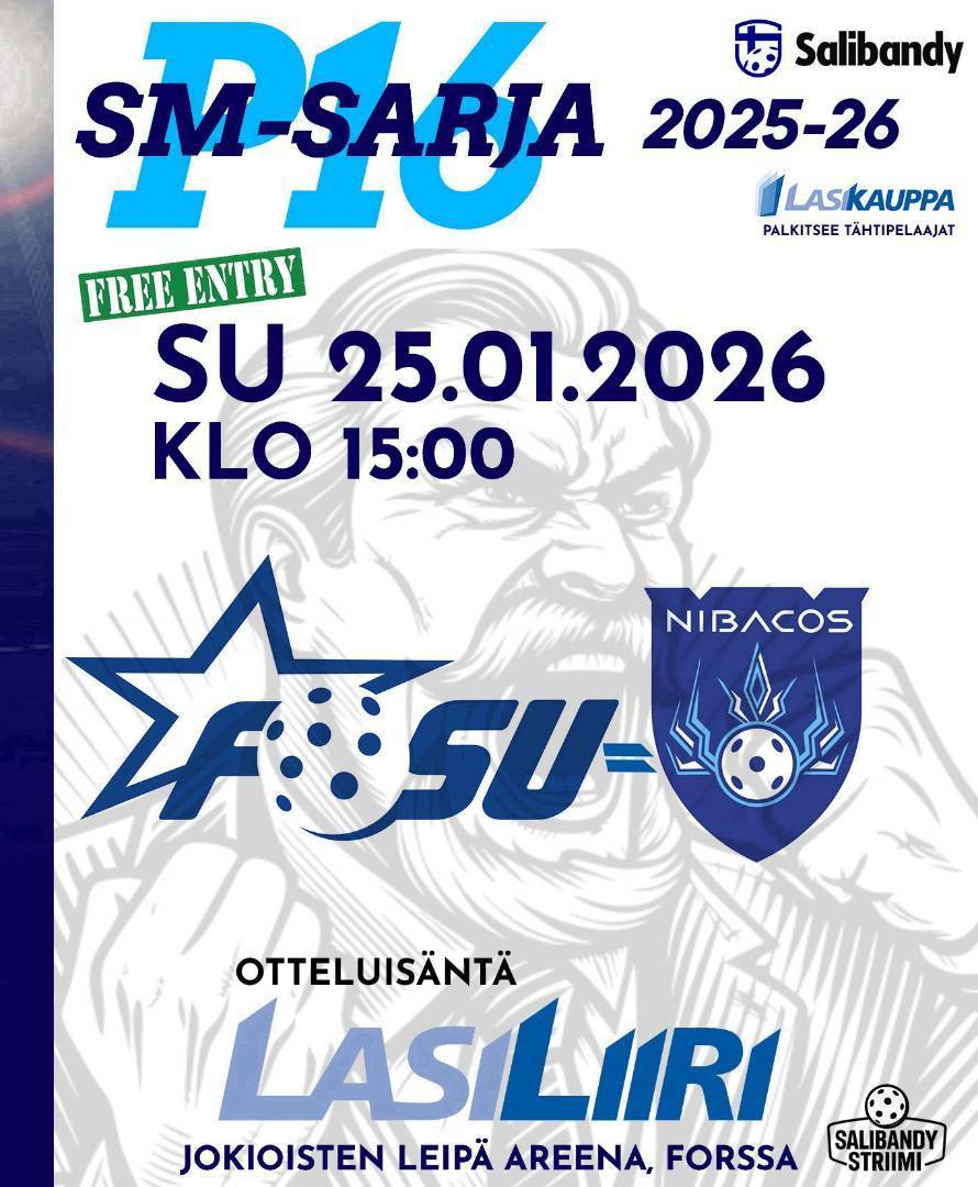 P16 SM-sarjaa sunnuntaina