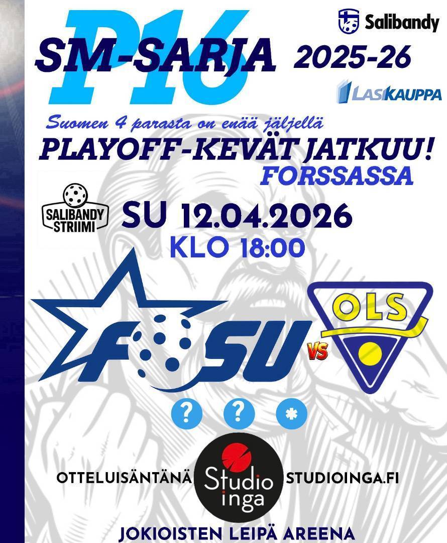 P16 Playoff välierä kotona sunnuntaina!