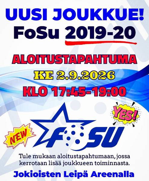 Uusi 2019-2020 -syntyneiden joukkue aloittaa!