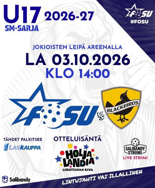 🔹U17 SM-Sarja: Be There!🔹