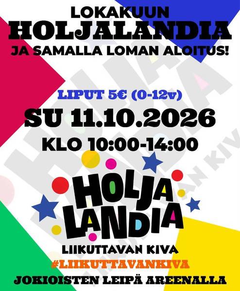 Holjalandiassa leikitään taas sunnuntaina 11.10.2026!
