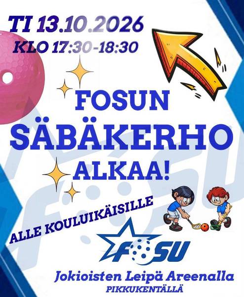 Säbäkerho alkaa tiistaina 13.10.2026!
