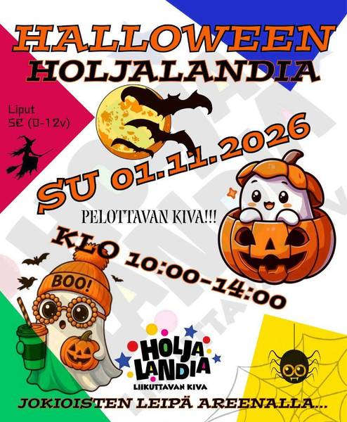 Halloween Holjalandiaan sunnuntaina 1.11.2026!!!