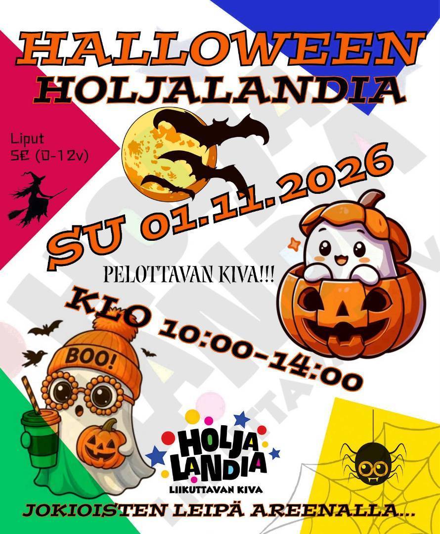 Halloween Holjalandiaan sunnuntaina 1.11.2026!!!