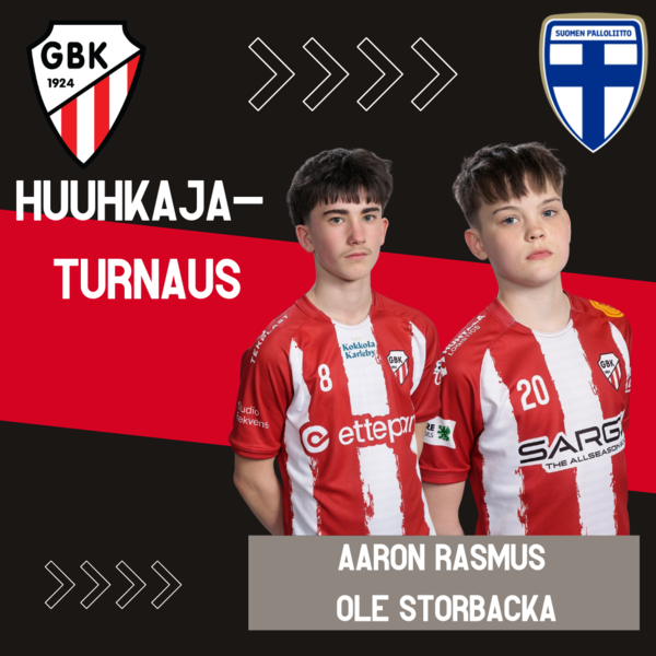 GBK:s pojkspelare till Huuhkajaturneringen/GBK:n poikapelaajia Huuhkajaturnaukseen