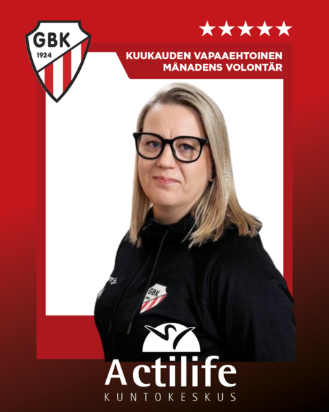 GBK:n kuukauden joukkueenjohtaja on Minna Maunumäki