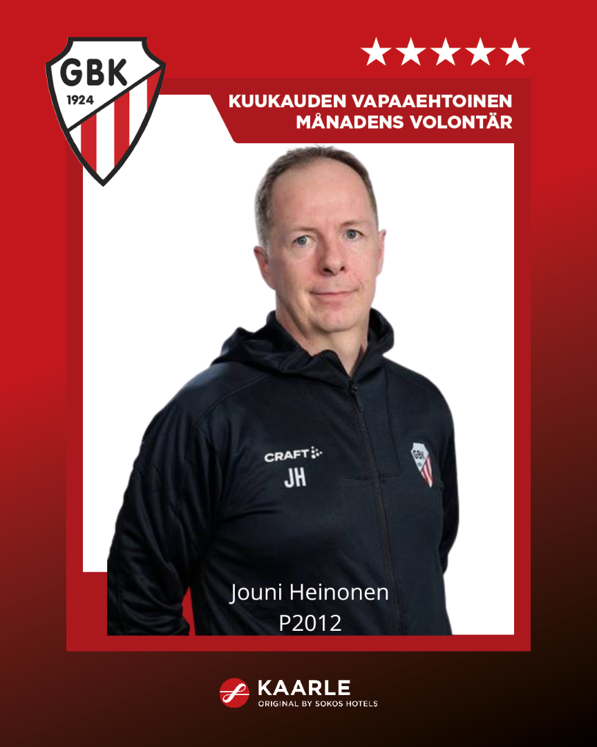 GBK:n kuukauden vapaaehtoinen on Jouni Heinonen