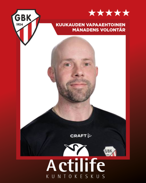 GBK:n kuukauden vastuuvalmentaja on Mikael Rönnkvist