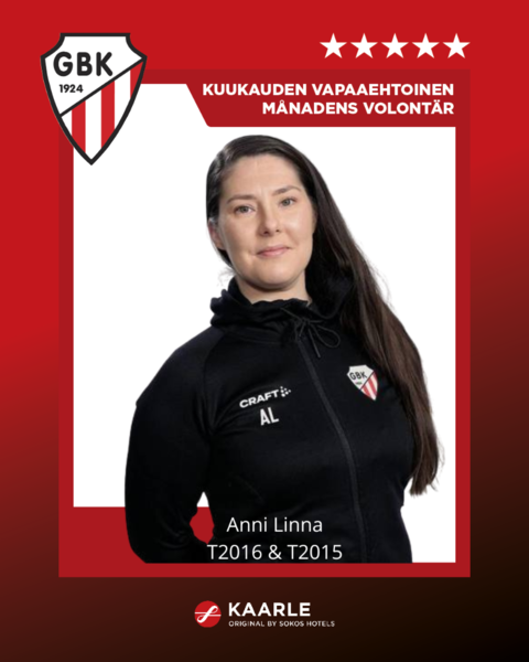 GBK:n kuukauden vapaaehtoinen on Anni Linna