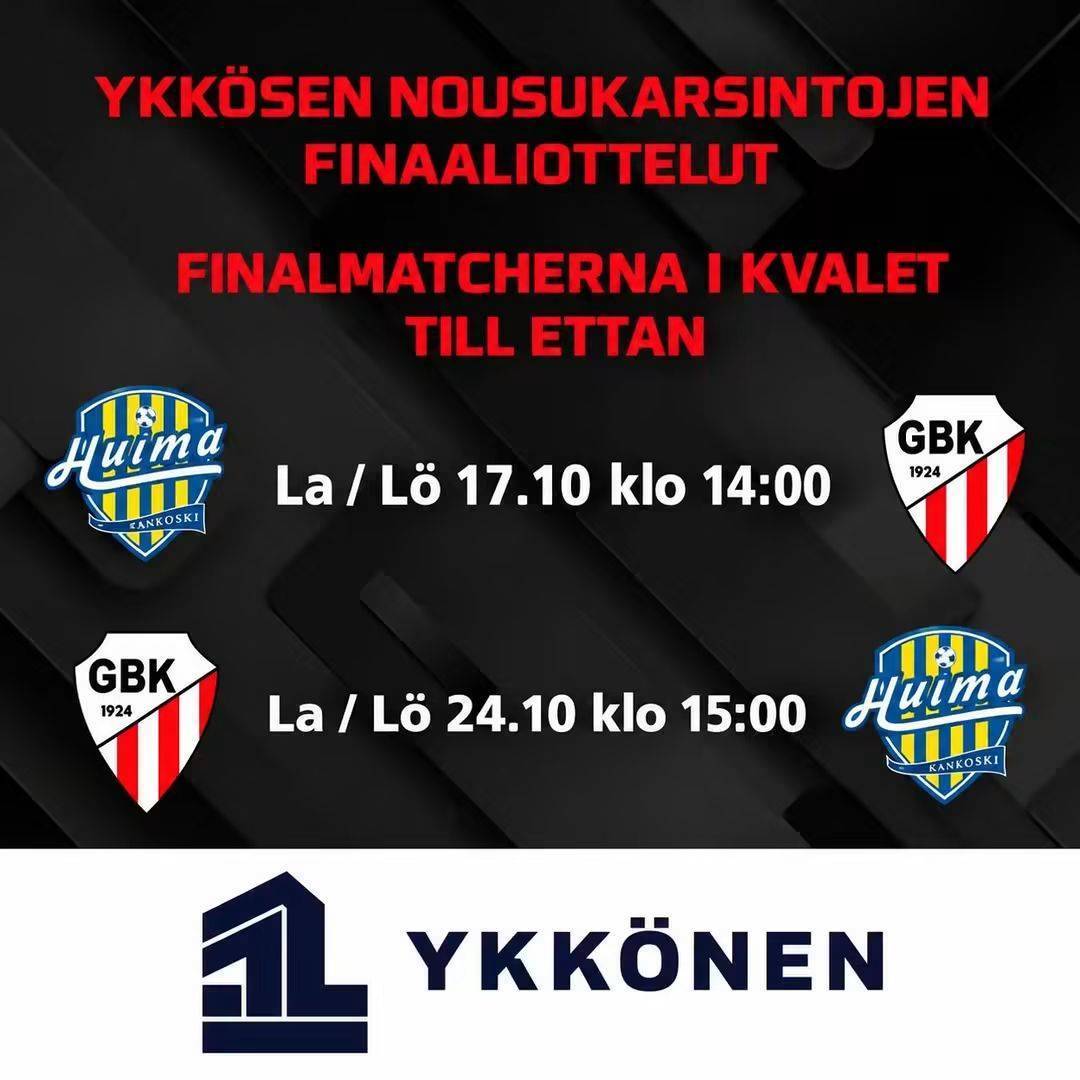 Ykkösen karsintojen finaalit/Finalmatcherna till Ettan