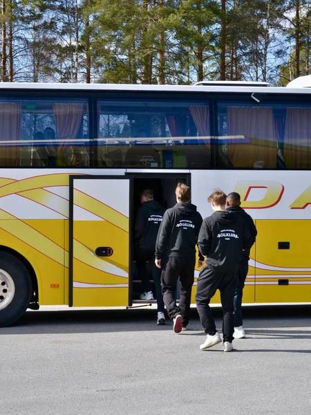 FANIBUSSI ÄÄNEKOSKELLE!  SUPPORTERBUSS TILL ÄÄNEKOSKI!