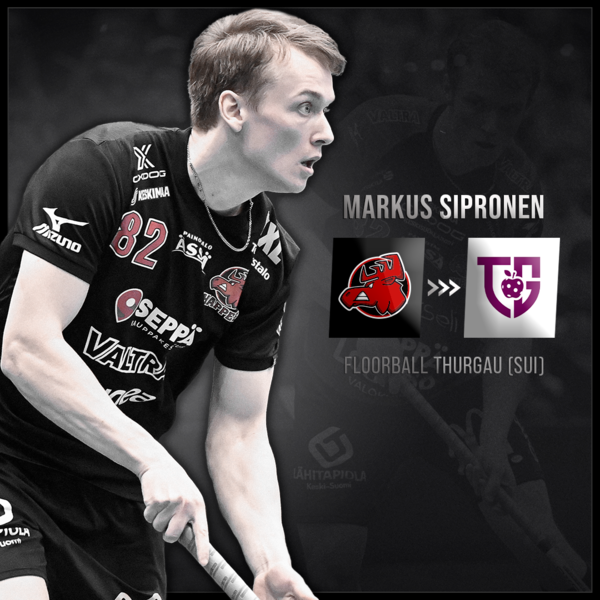 Markus Sipronen siirtyy Sveitsin liigan Floorball Thurgauhun