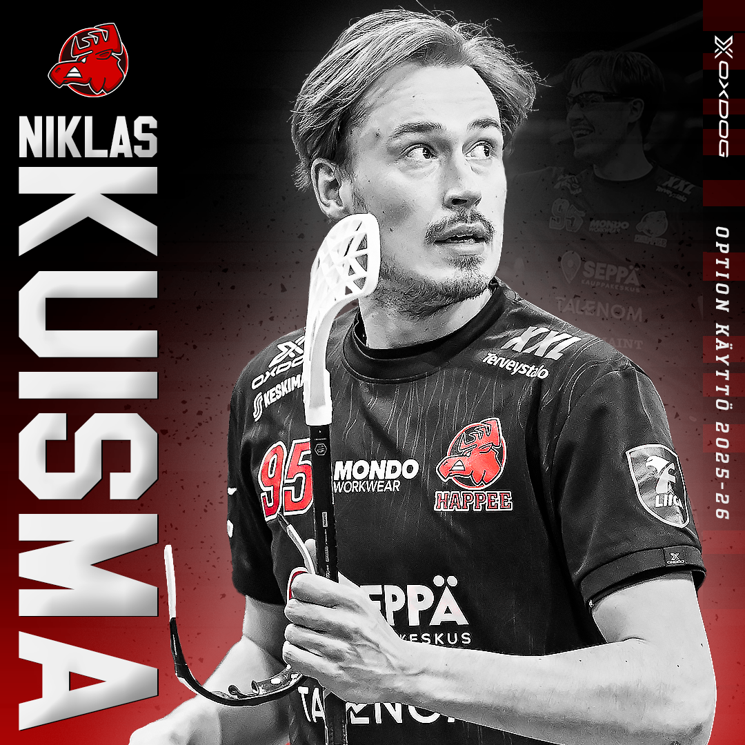 Niklas Kuisma jatkaa Happeessa kaudella 2025-26!
