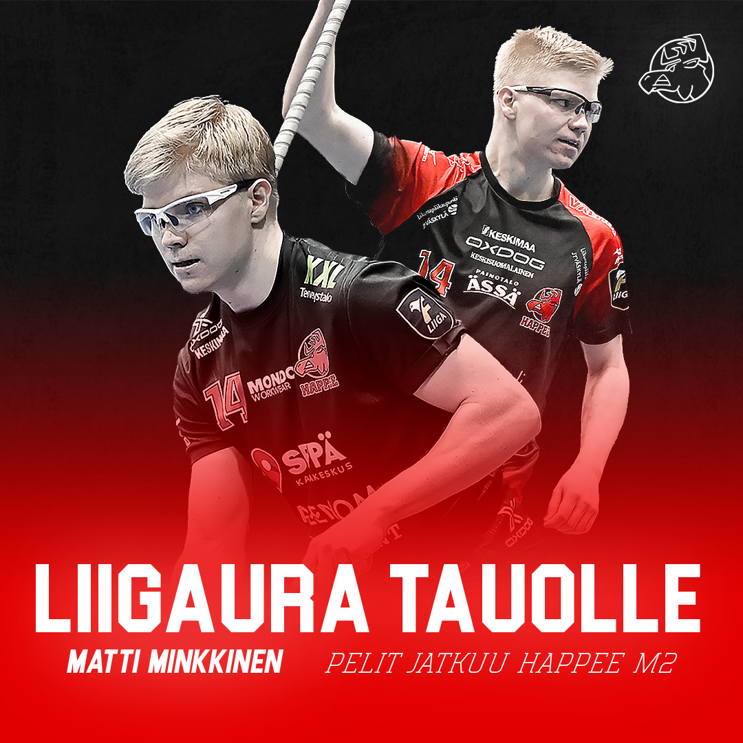 Matti Minkkinen jättäytyy pois liigajoukkueesta - Pelit jatkuu Happeen M2-joukkueessa