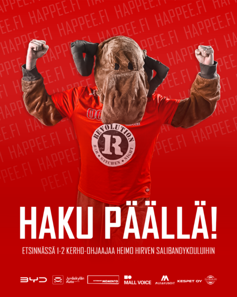 Haku päällä! Etsinnässä 1-2 kerho-ohjaajaa Heimo Hirven salibandykouluihin