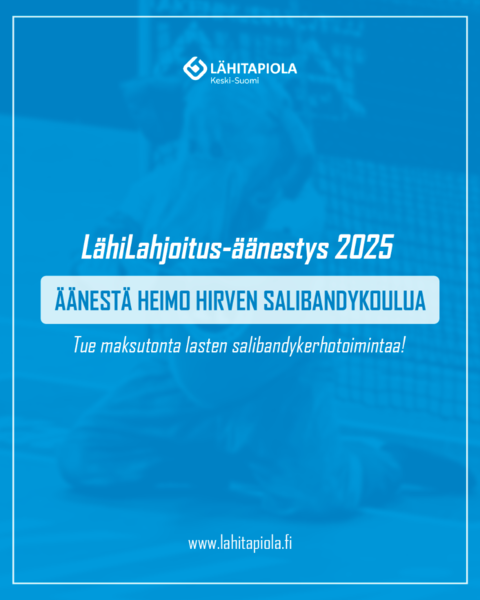 Äänestä Heimo Hirven salibandykoulua 1000 euron tuen saajaksi!