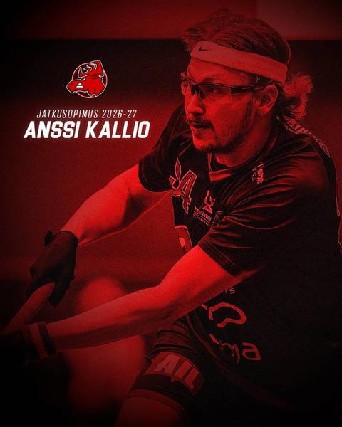 Ensimmäinen pelaajasopimus uunista ulos - Anssi Kallio jatkaa Hirvilaumassa 2026-27!