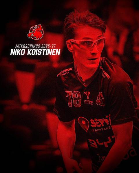 Niko Koistinen rytkii Happeessa myös kaudella 2026-27!