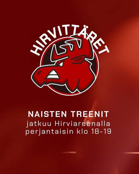 Naisten harrastevuoro jatkuu perjantaisin Hirviareenalla 7.8. alkaen!